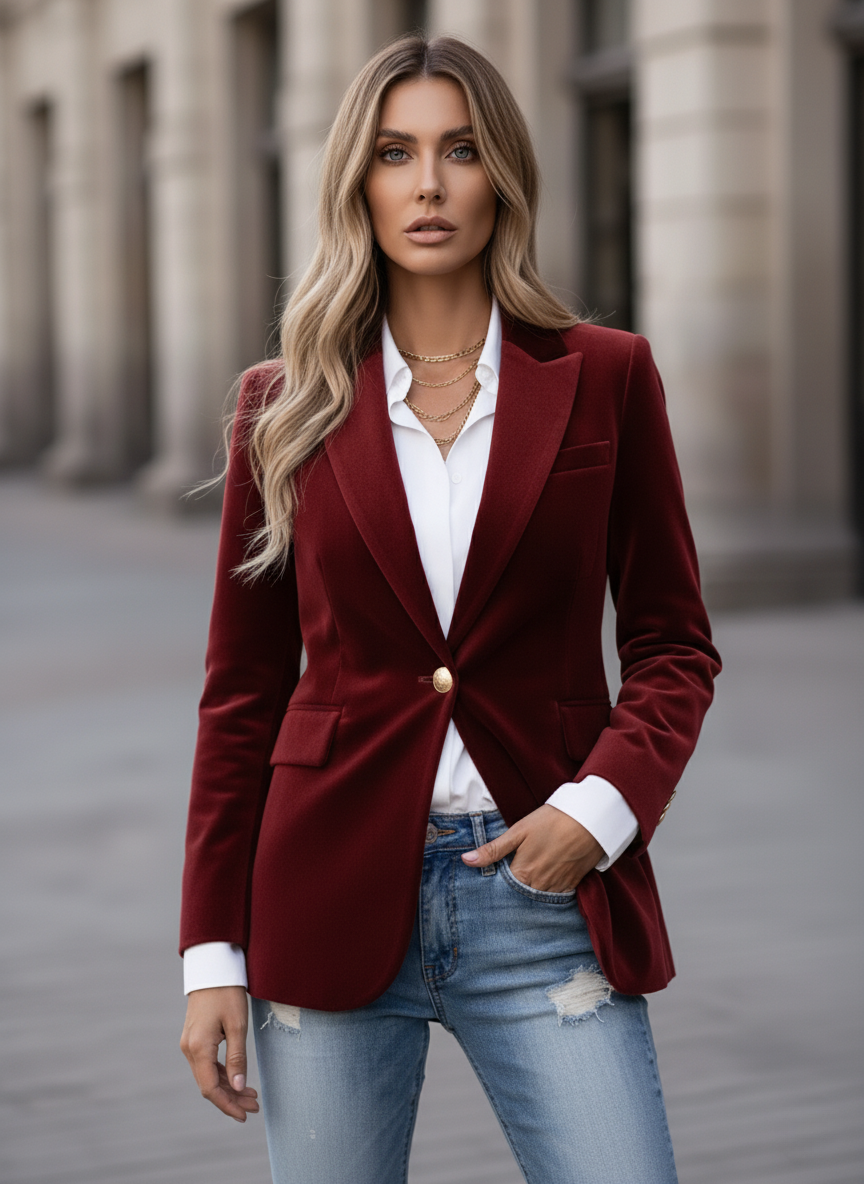 Midnight Velvet Blazer