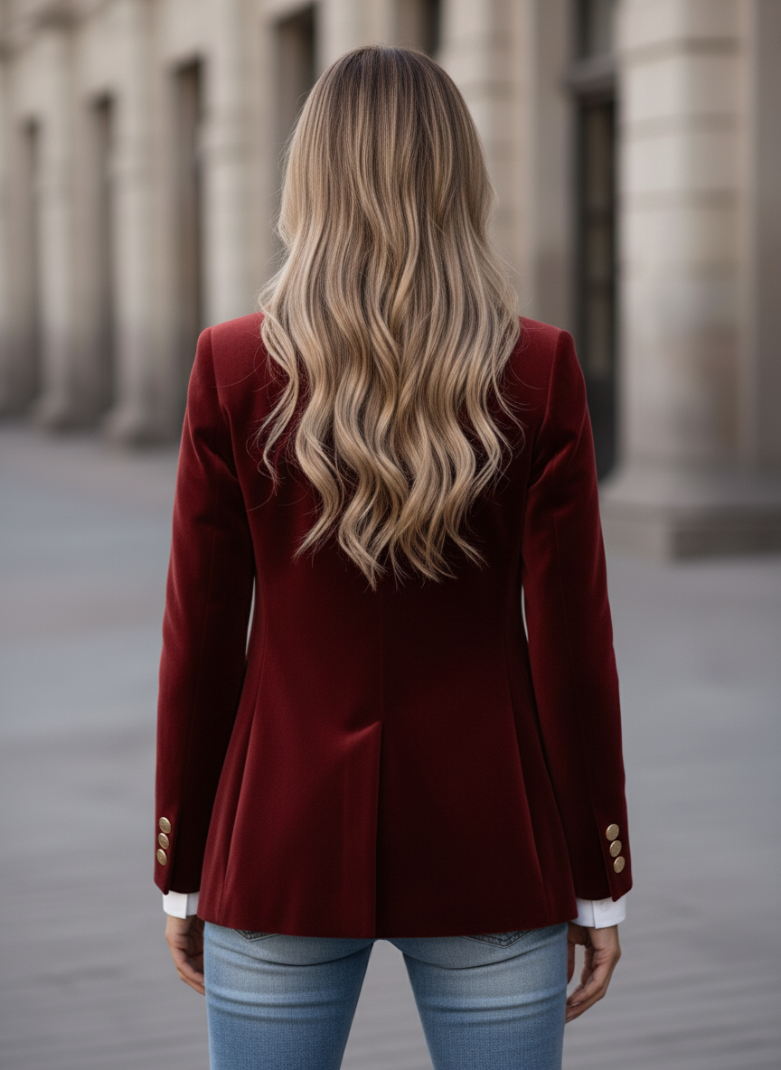 Midnight Velvet Blazer