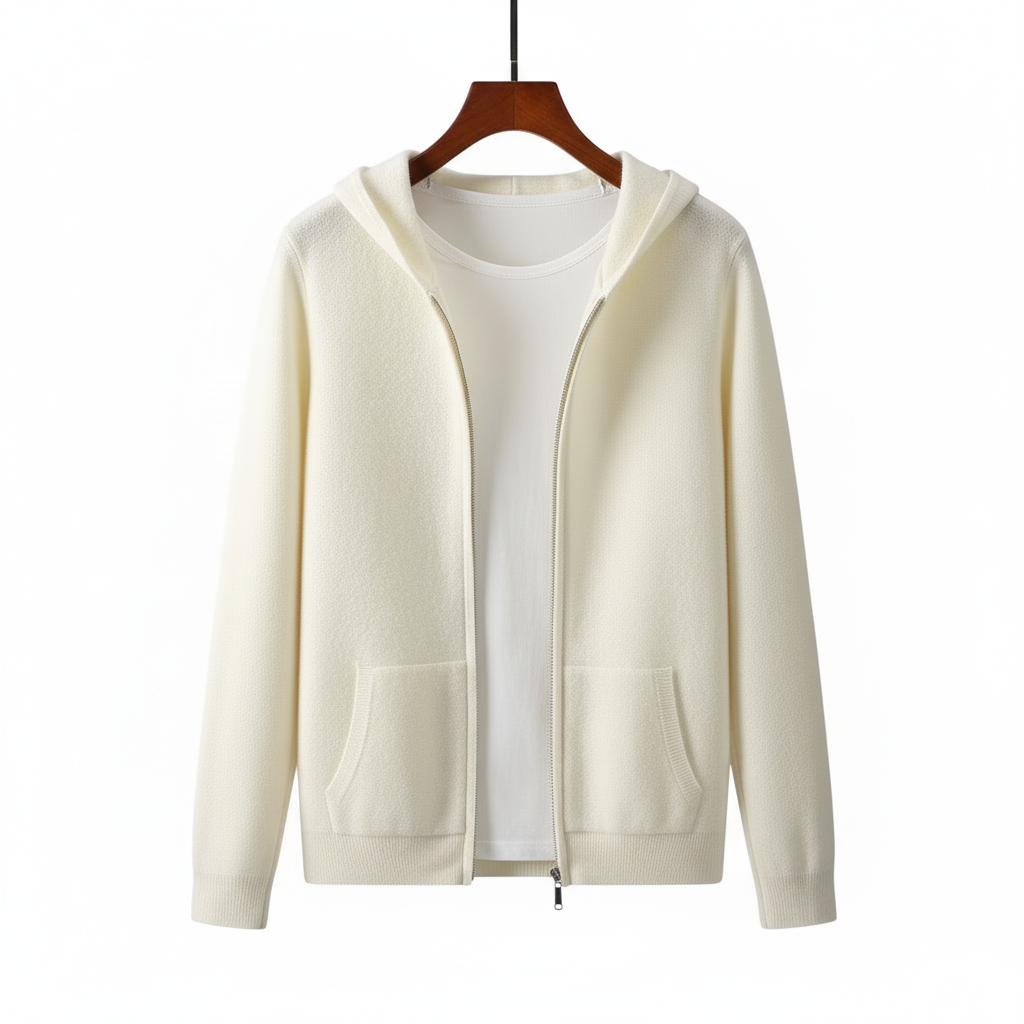 Caruso Cashmere Zip Hoodie